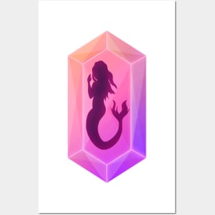 Mermaid Crystal Posters and Art